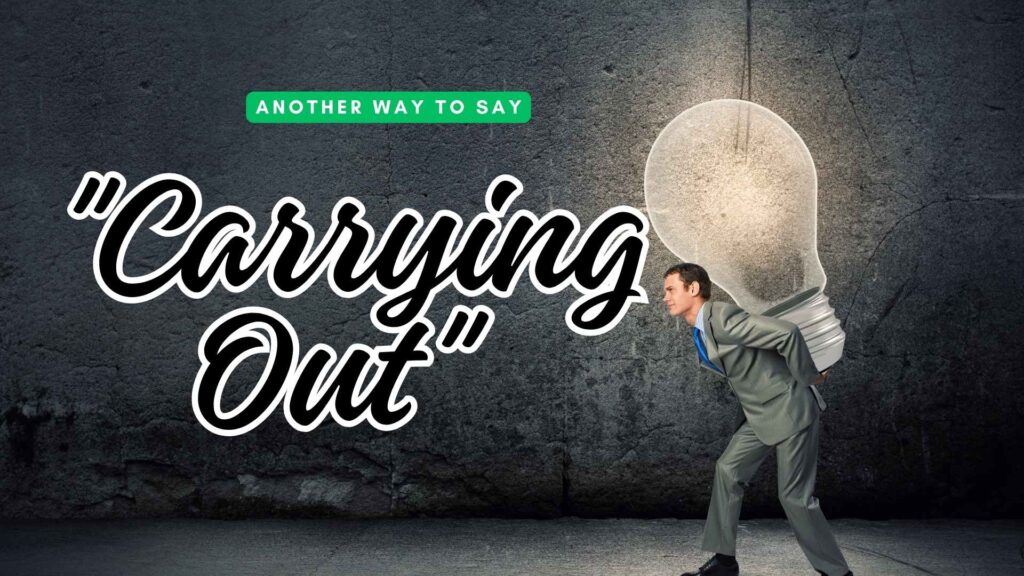 Beyond “Carrying Out”: Diverse Ways to Express Implementation