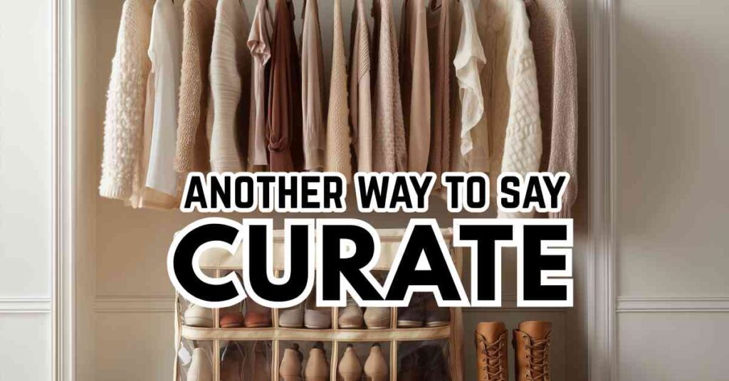 another way to say curate