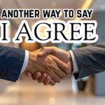 another way to say i agree