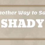 Another Way to Say Shady
