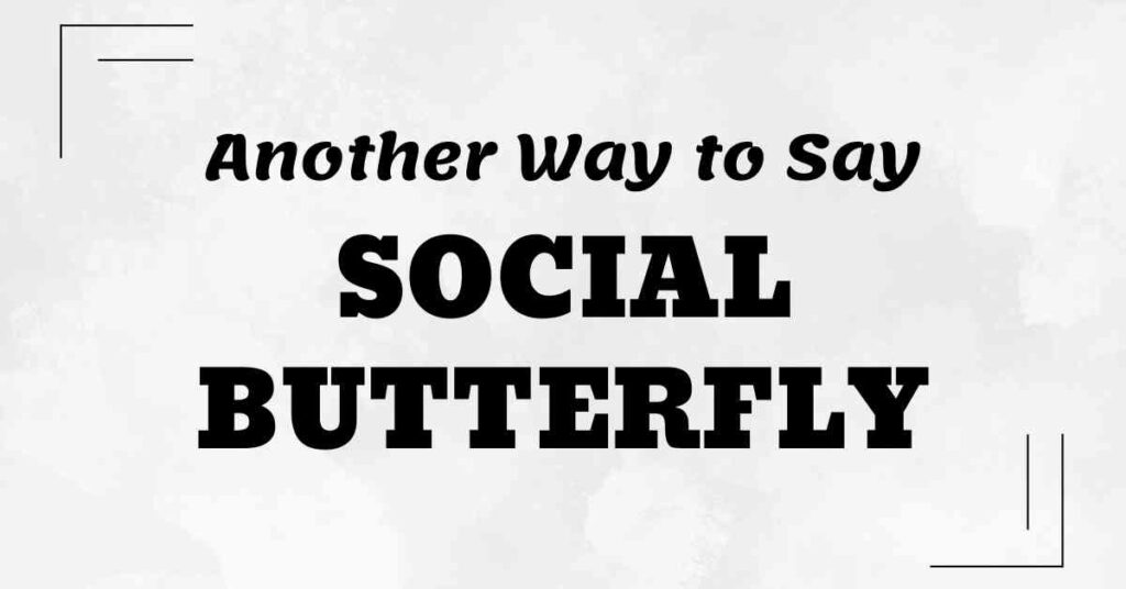 Another Way to Say Social Butterfly