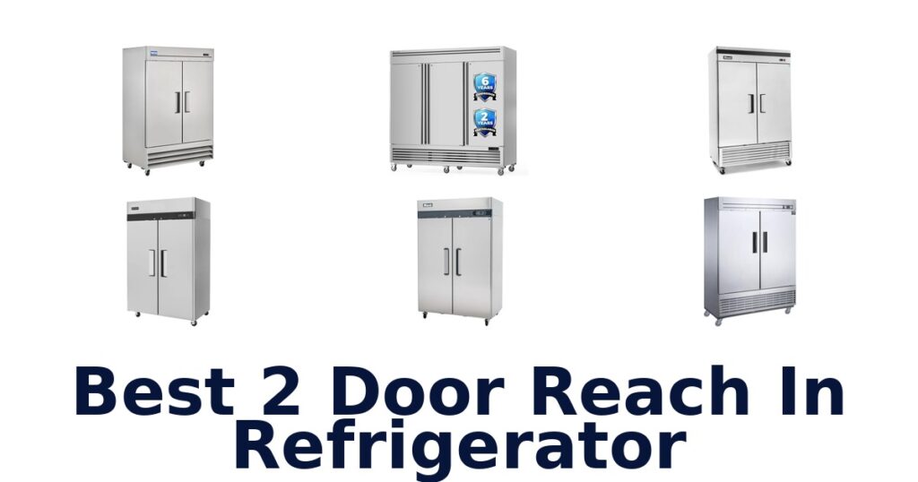 best 2 door reach in refrigerator