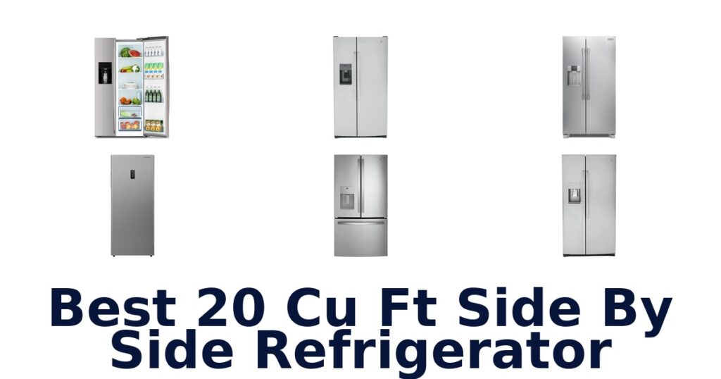best 20 cu ft side by side refrigerator