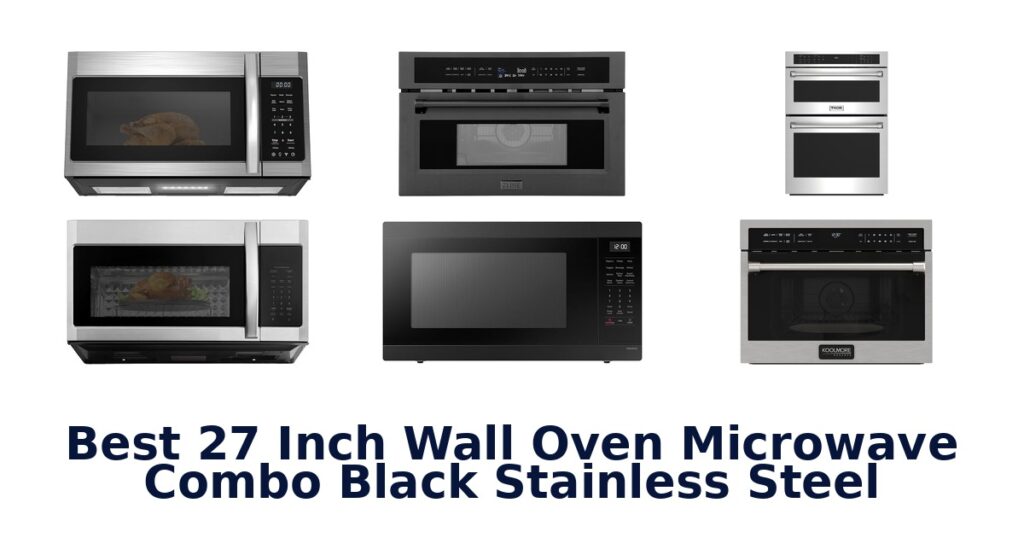 best 27 inch wall oven microwave combo black stainless steel