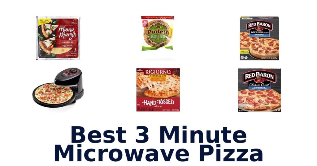 best 3 minute microwave pizza