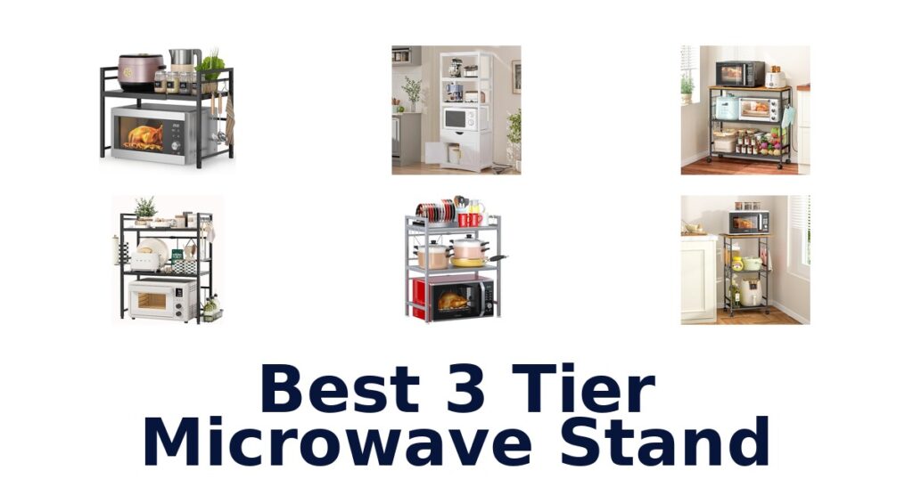 best 3 tier microwave stand