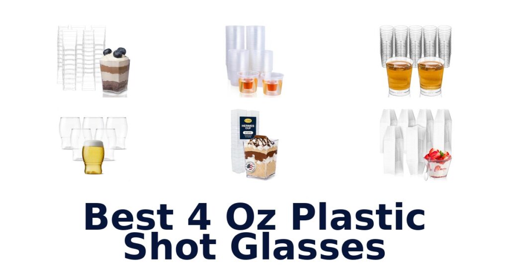 best 4 oz plastic shot glasses