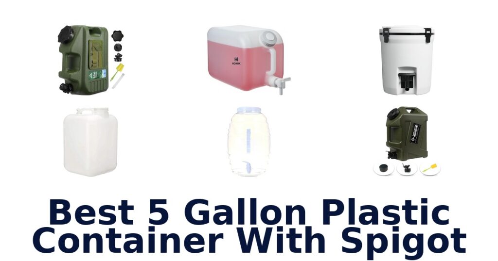 best 5 gallon plastic container with spigot