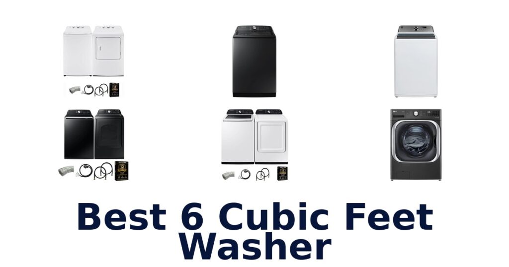 best 6 cubic feet washer