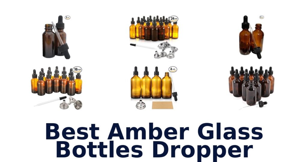 best amber glass bottles dropper