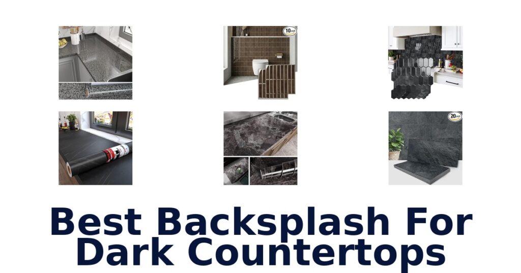 best backsplash for dark countertops