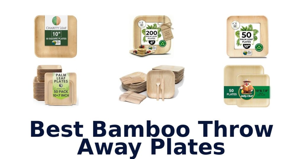 best bamboo throw away plates