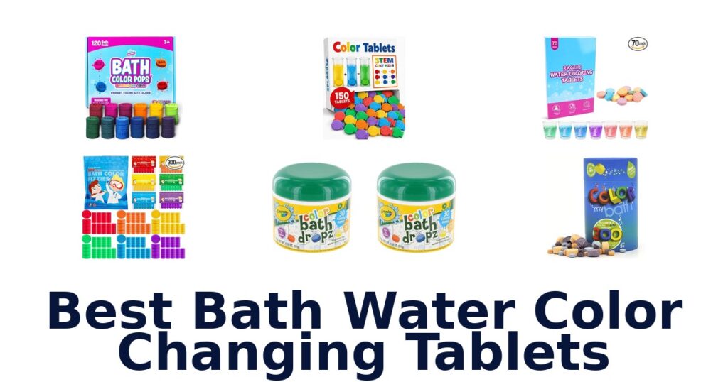 best bath water color changing tablets