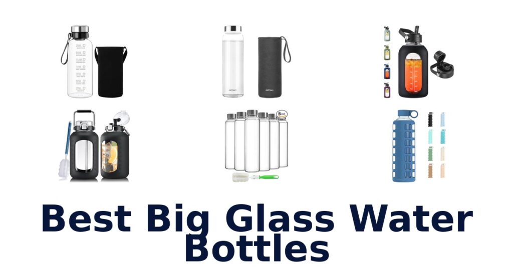 best big glass water bottles