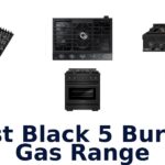 best black 5 burner gas range