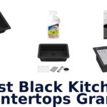 best black kitchen countertops granite
