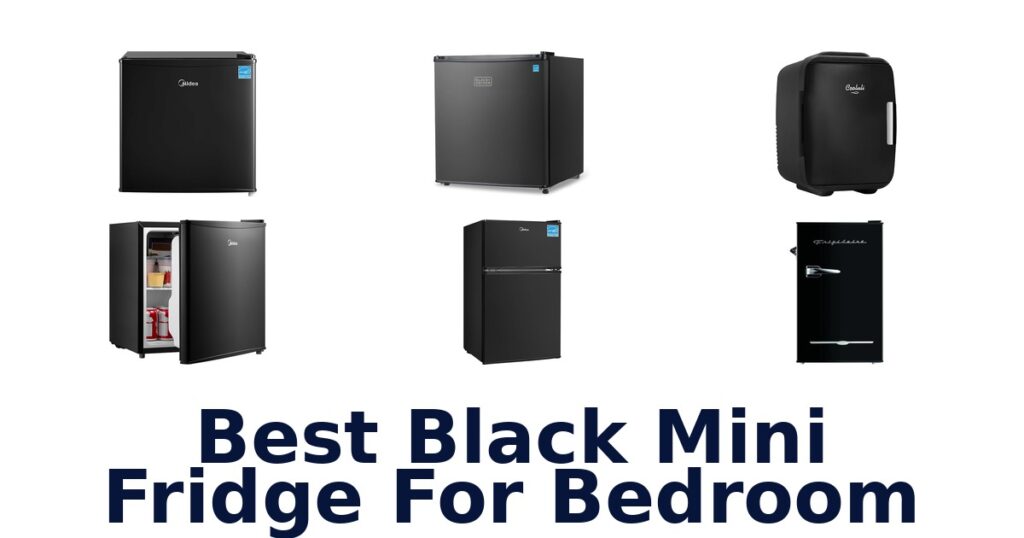best black mini fridge for bedroom