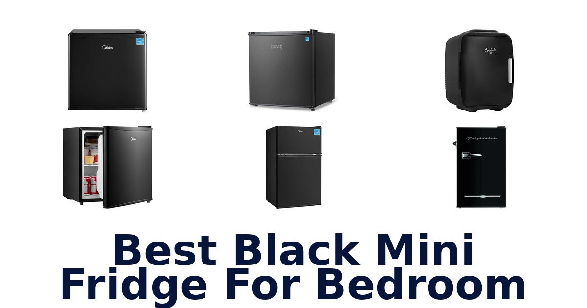 best black mini fridge for bedroom