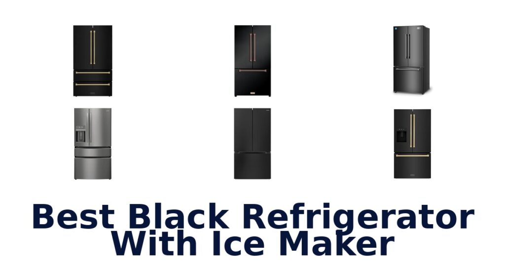 best black refrigerator with ice maker