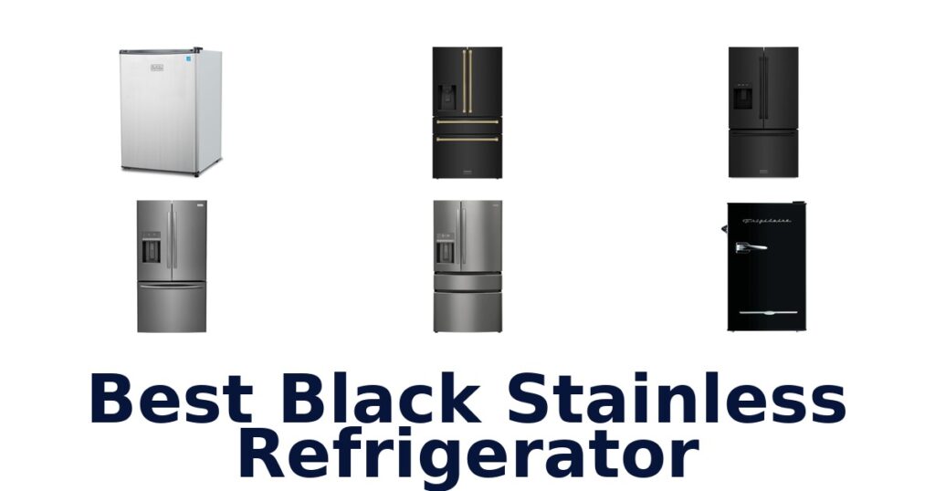 best black stainless refrigerator