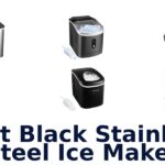 best black stainless steel ice maker