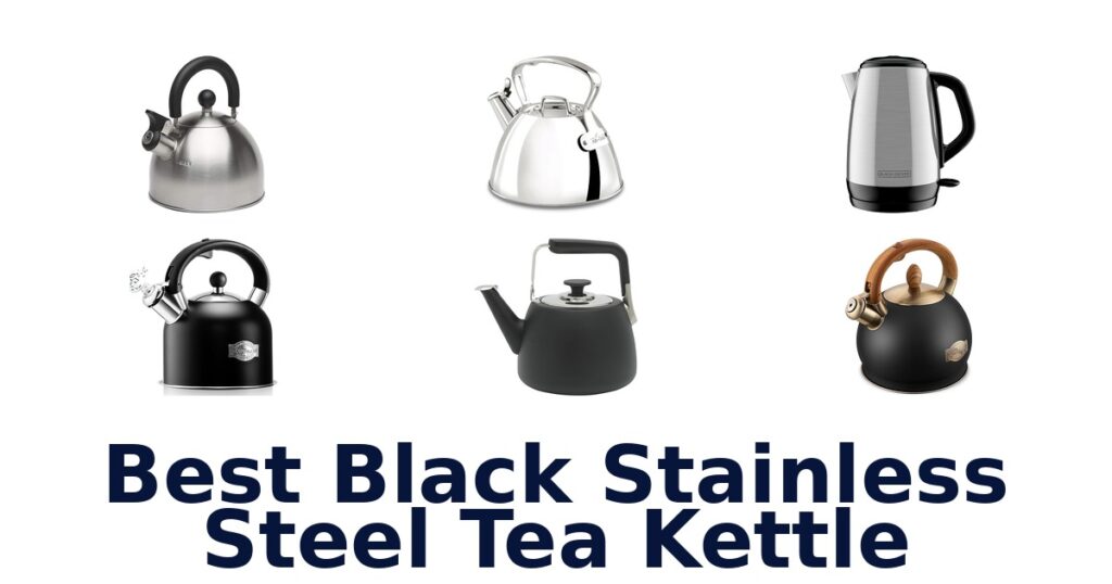best black stainless steel tea kettle