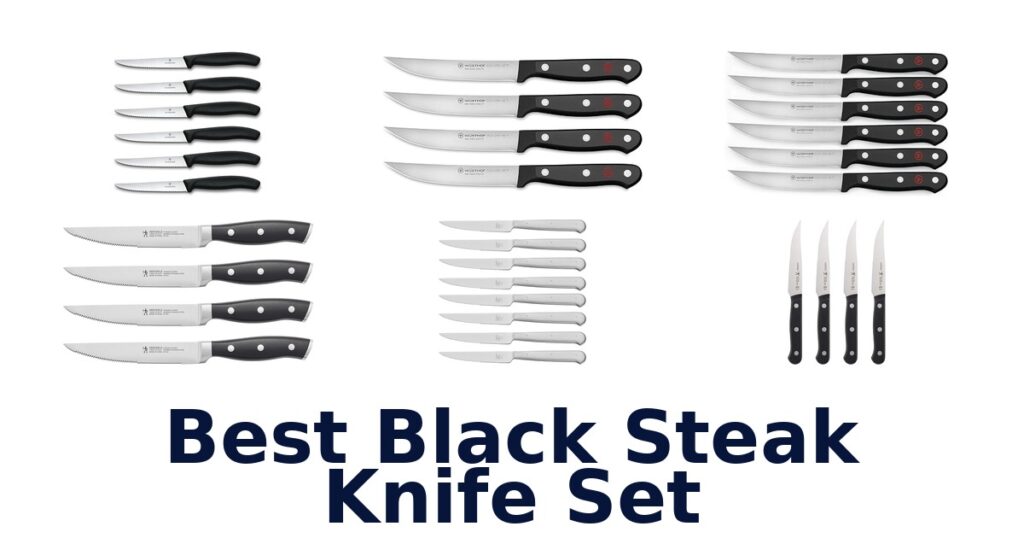 best black steak knife set