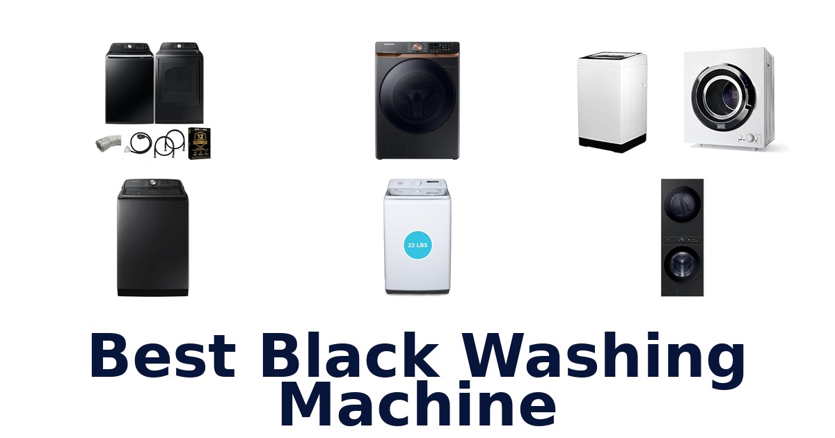 best black washing machine