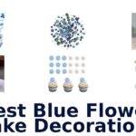 best blue flower cake decorations