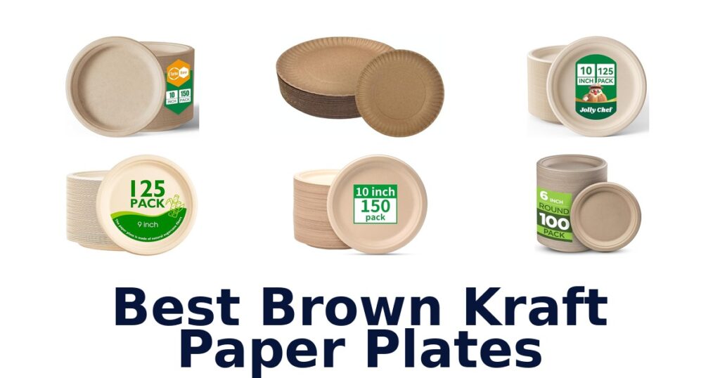 best brown kraft paper plates