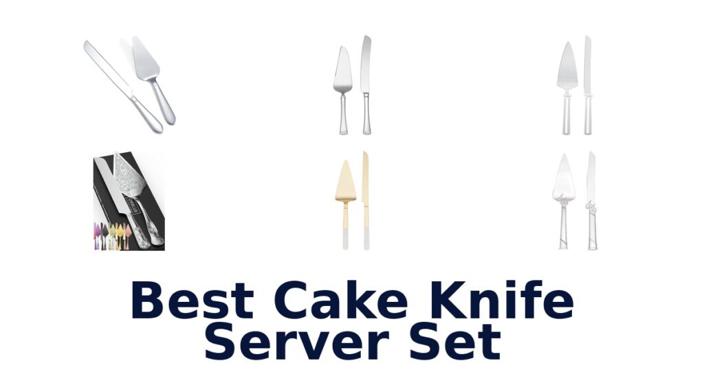 best cake knife server set