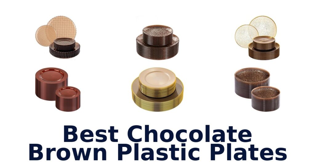 best chocolate brown plastic plates