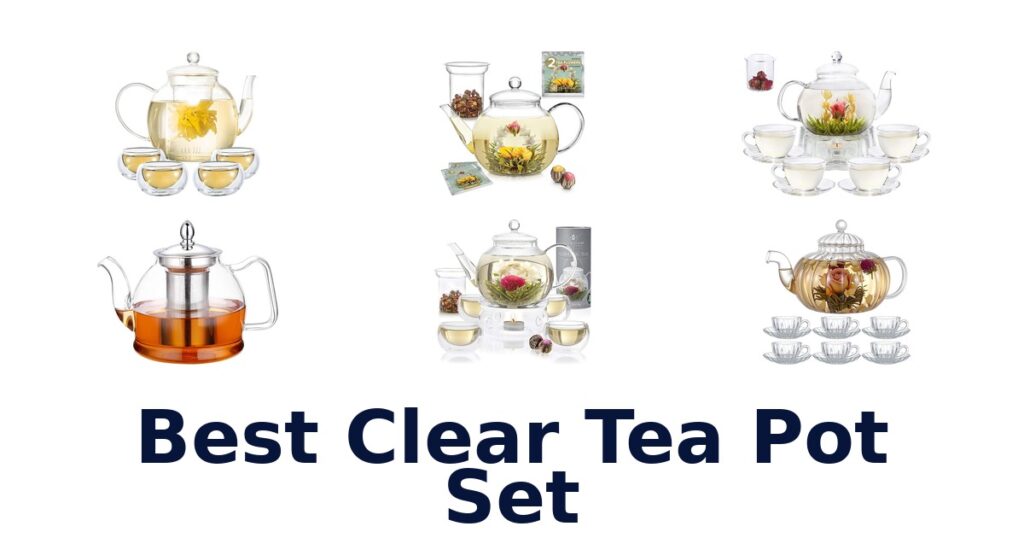 best clear tea pot set