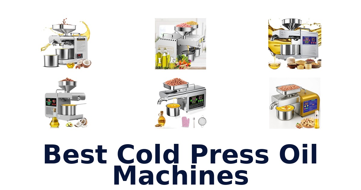 best cold press oil machines