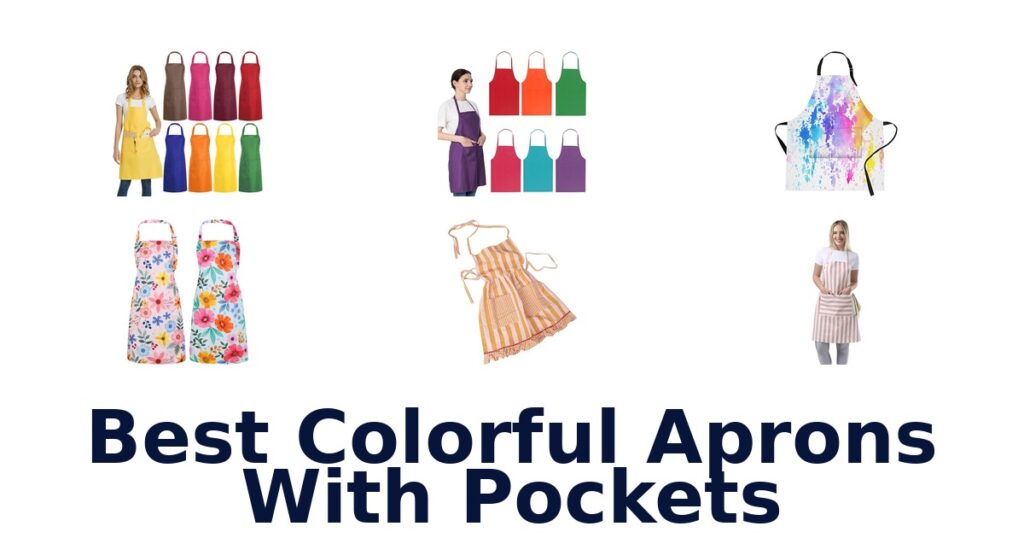 best colorful aprons with pockets