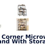 best corner microwave stand with storage