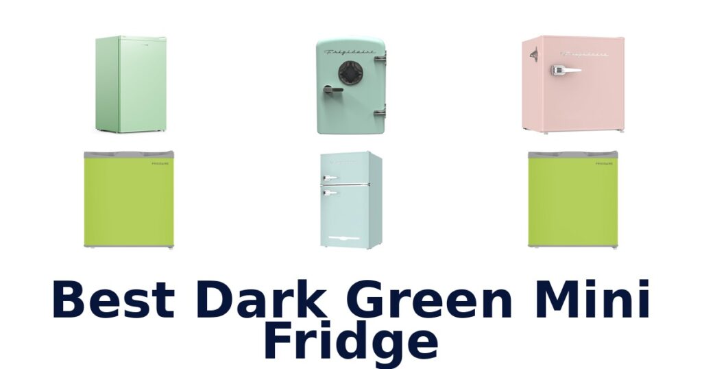best dark green mini fridge
