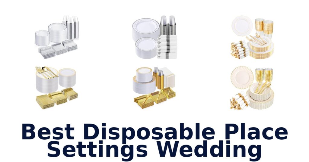 best disposable place settings wedding