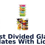 best divided glass plates with lids