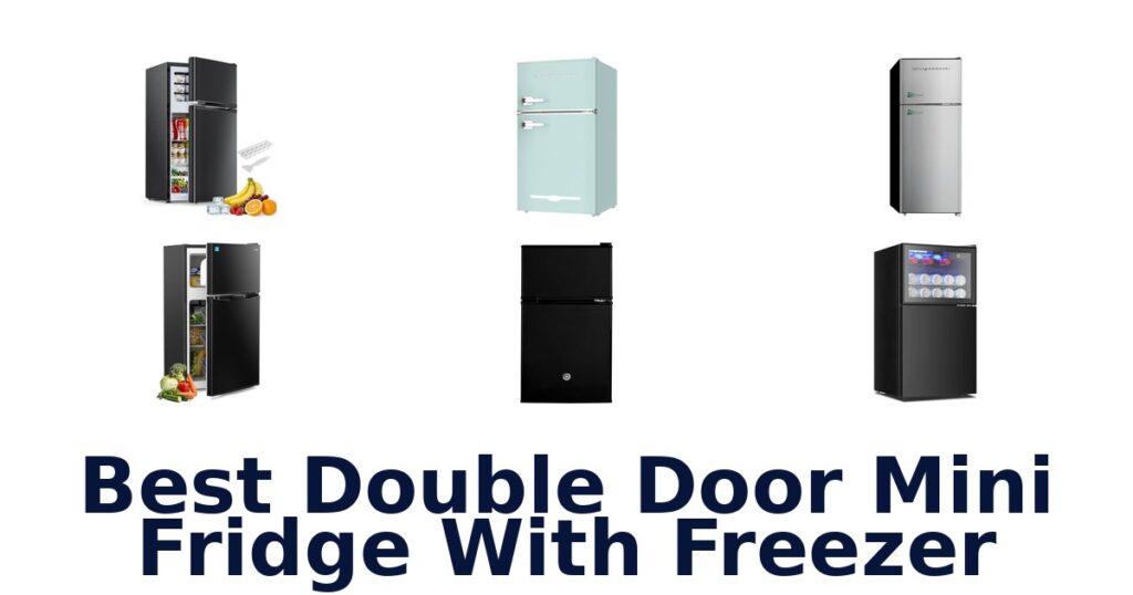 best double door mini fridge with freezer