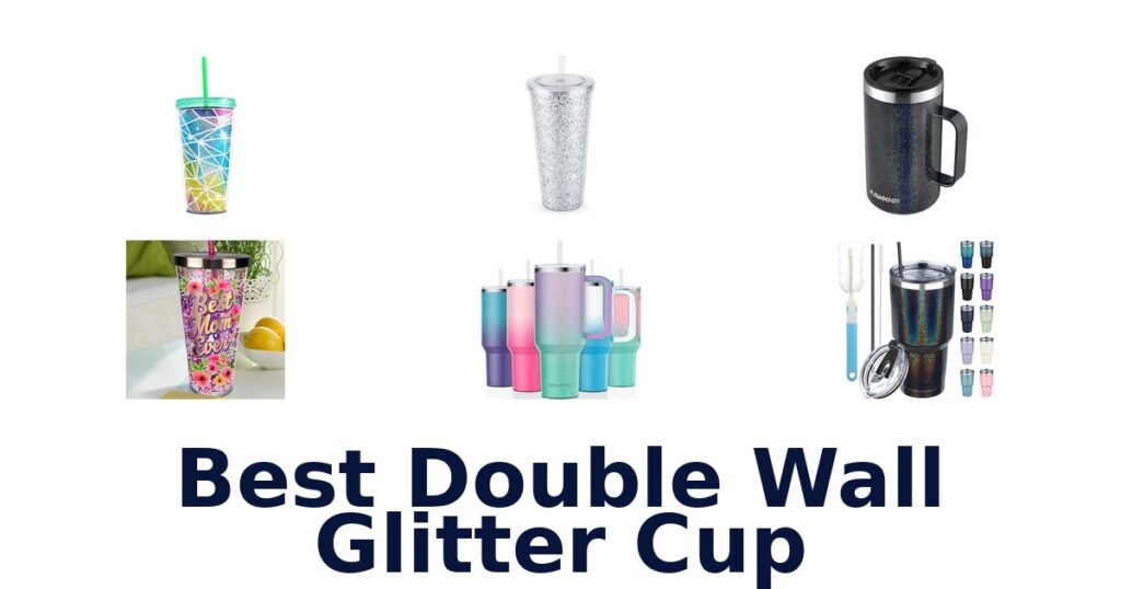best double wall glitter cup