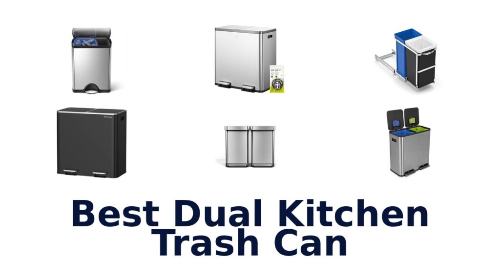 best dual kitchen trash can