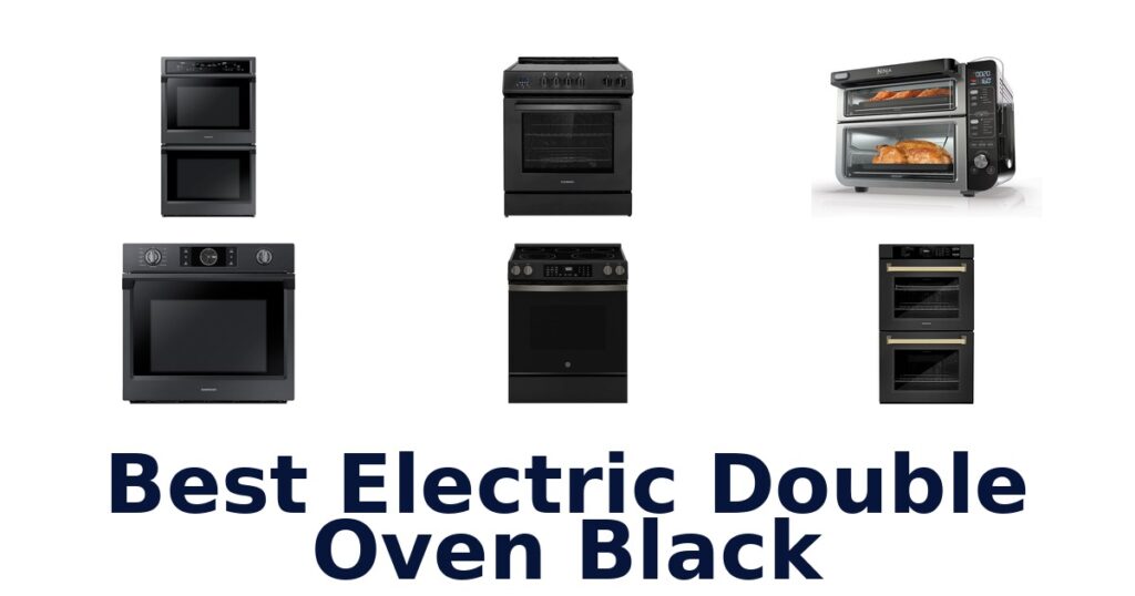 best electric double oven black