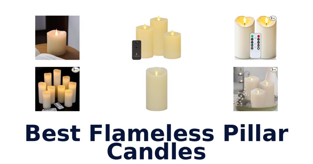 best flameless pillar candles
