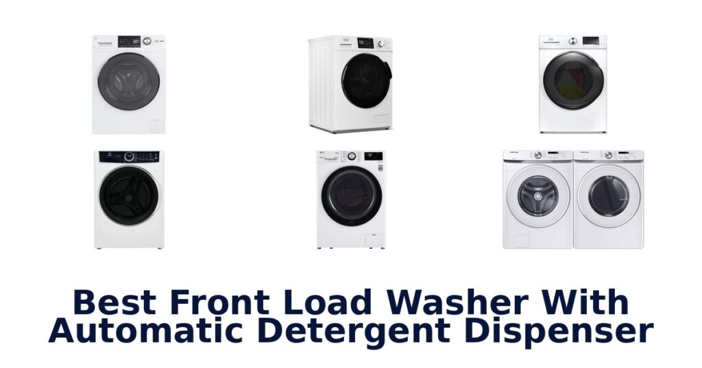 best front load washer with automatic detergent dispenser