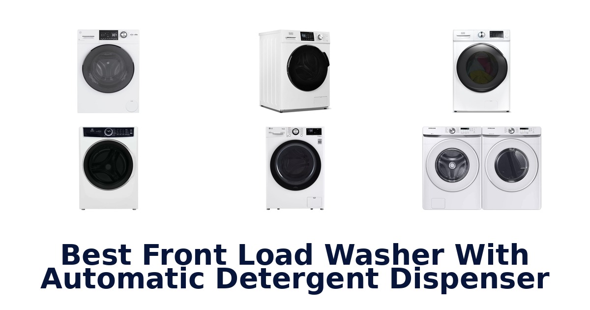 best front load washer with automatic detergent dispenser