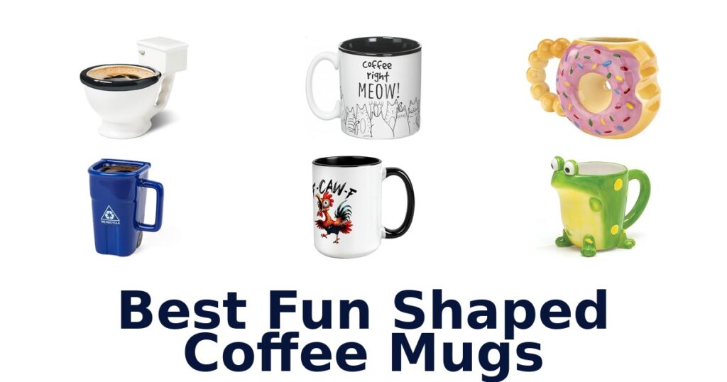 best fun shaped coffee mugs