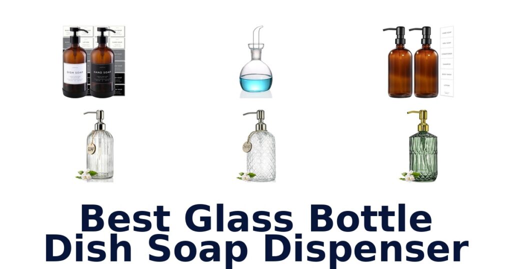 best glass bottle dish soap dispenser