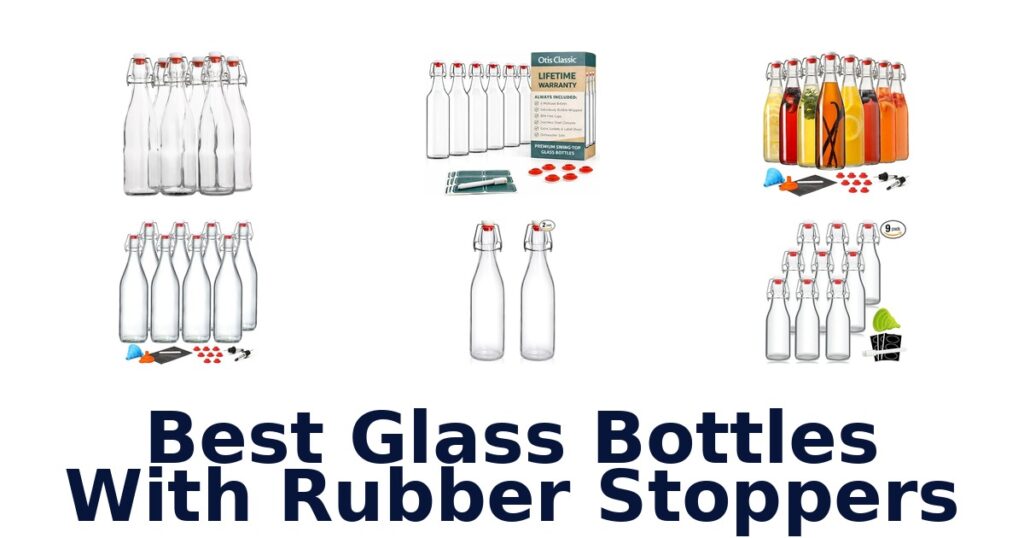 best glass bottles with rubber stoppers