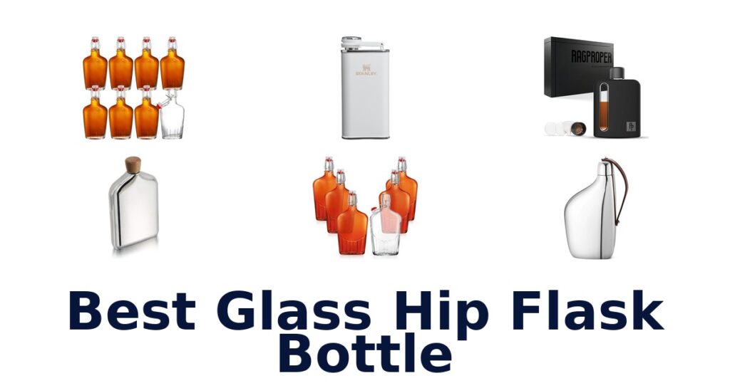 best glass hip flask bottle